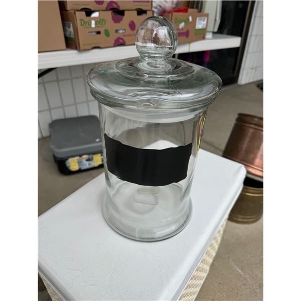 Glass lid jar