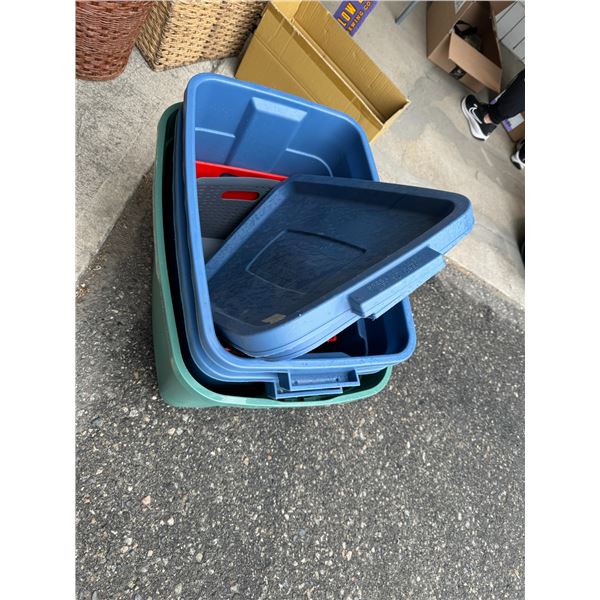 Assortment  of bins