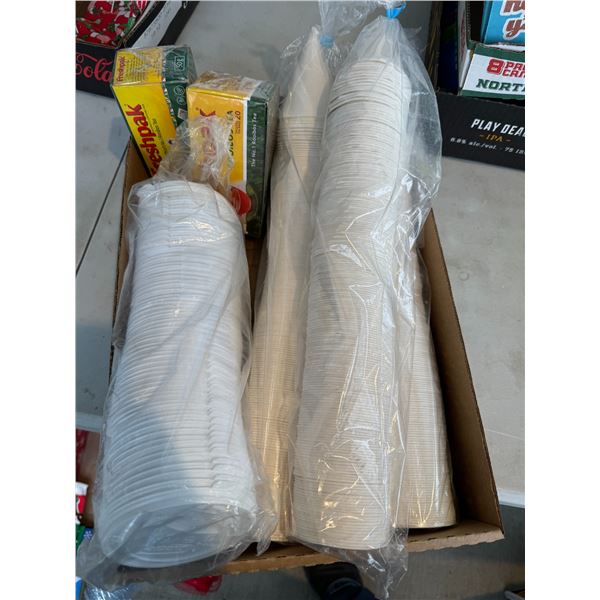 Cone cups and other items