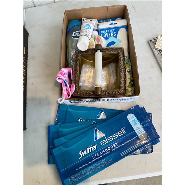 Bathroom, accessories, and swiffer Bissell items