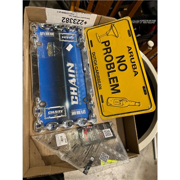 License plate items