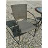 Image 2 : PATIO TABLE AND CHAIRS, ALL-WEATHER WICKER