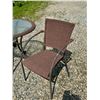Image 4 : PATIO TABLE AND CHAIRS, ALL-WEATHER WICKER