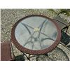 Image 6 : PATIO TABLE AND CHAIRS, ALL-WEATHER WICKER