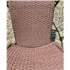 Image 7 : PATIO TABLE AND CHAIRS, ALL-WEATHER WICKER