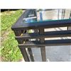 Image 6 : CONTEMPORARY METAL AND GLASS END TABLES