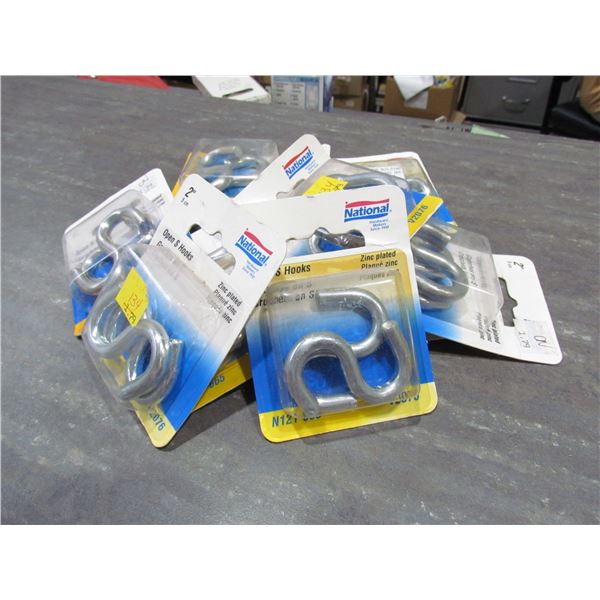 2 INCH S HOOKS 2 PACK  X 10