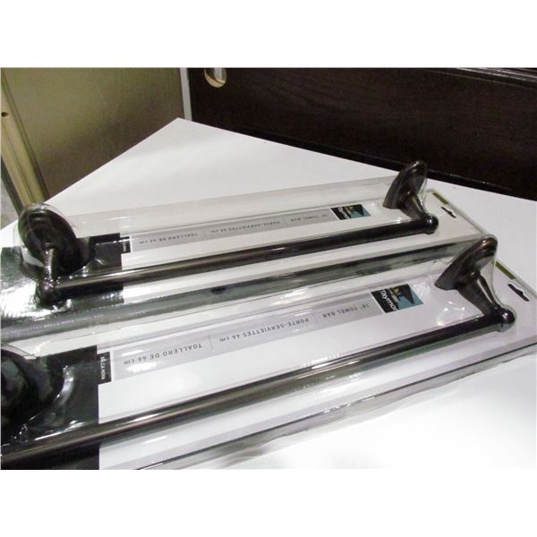 18" ORB TOWEL BARS, QTY 2