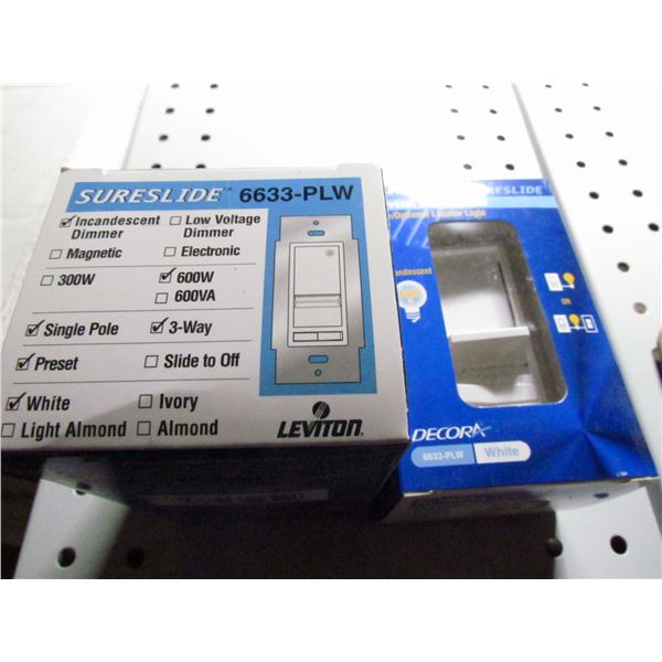 DECORA SLIDE DIMMER SWITCH , 2 QTY