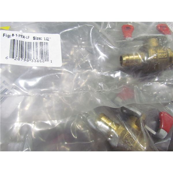 1/2" Ball Value Quantity 5
