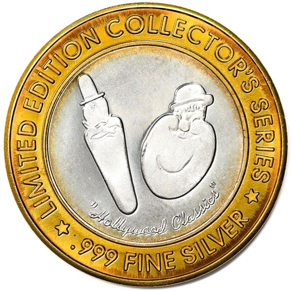 .999 Silver Hollywood Casino Hotel Tunica, Mississippi Limited Edition Gaming Token