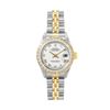 Image 2 : Rolex Ladies Two Tone White Roman Diamond Datejust Wristwatch With Rolex Box