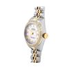 Image 3 : Rolex Ladies Two Tone White Roman Diamond Datejust Wristwatch With Rolex Box