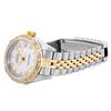 Image 6 : Rolex Ladies Two Tone White Roman Diamond Datejust Wristwatch With Rolex Box