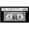 Image 1 : 1977 $1 Federal Reserve Note RCH Fr.1909-E PCGS Choice Unc 65PPQ Courtesy Autograph