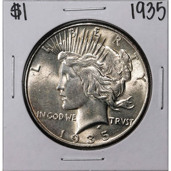 1935 $1 Peace Silver Dollar Coin