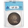Image 1 : 1796 $1 Draped Bust Silver Dollar Coin ANACS VF30