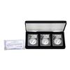 Image 1 : 2020 China 10 Yuan Silver Panda (3) Coin Set PCGS MS70 Shenzhen Mint w/COA