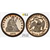 Image 3 : 1875 Proof Seated Liberty Quarter Coin PCGS PR63+CAM