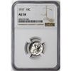 Image 1 : 1917 Mercury Dime Coin NGC AU58