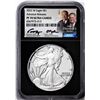 Image 1 : 2022-W $1 Proof American Silver Eagle Coin NGC PF70 Ultra Cameo Moy & Ryder Signed