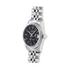Image 3 : Rolex Ladies Midsize Stainless Steel Black Index Datejust Wristwatch With Rolex Box