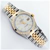 Image 2 : Rolex Mens Two Tone Sapphire and Diamond Datejust Wristwatch