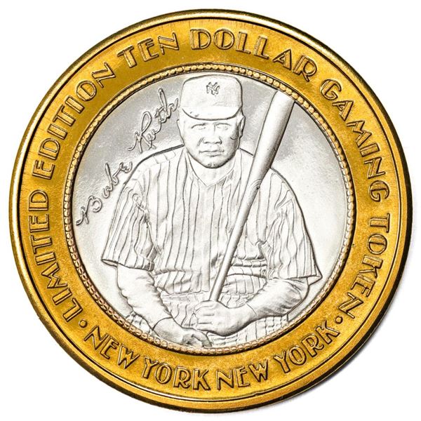 .999 Silver New York New York Casino Las Vegas $10 Limited Edition Gaming Token