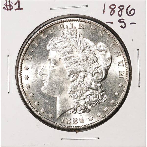 1886-S $1 Morgan Silver Dollar Coin