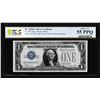 Image 1 : 1928A $1 Funnyback Silver Certificate Not Fr.1601 PCGS About Uncirculated 55PPQ