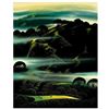 Image 1 : Eyvind Earle (1916-2000) "Fog Draped Hills" Limited Edition Serigraph on Paper