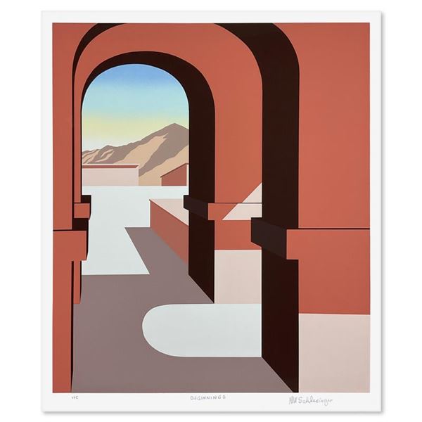 William Schlesinger (1915-2011) "Beginnings" Limited Edition Serigraph on Paper