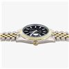 Image 3 : Rolex Mens Two Tone Black Index Datejust Wristwatch With Box And Card