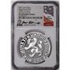 Image 1 : 2021 Netherlands Proof Lion Dollar Silver Coin NGC PF70 Ultra Cameo FDOI Signed