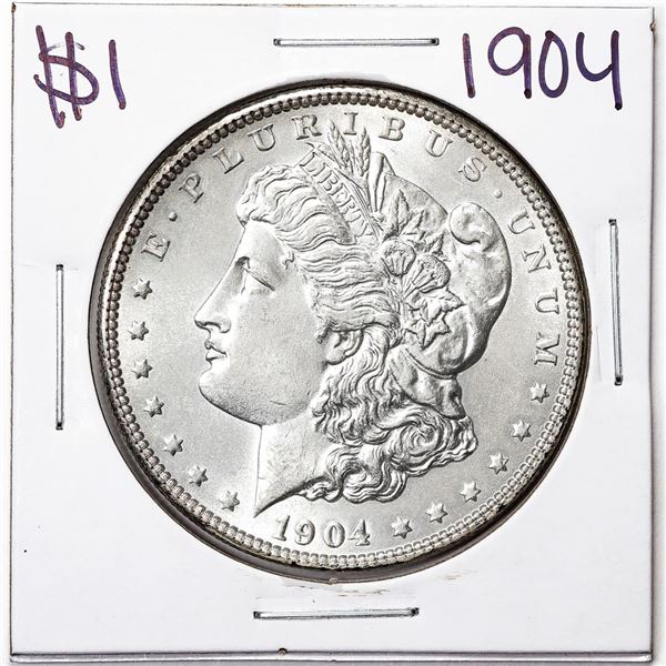 1904 $1 Morgan Silver Dollar Coin
