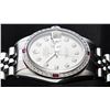 Image 4 : Rolex Mens Stainless Steel Slate Gray Ruby and Diamond Datejust Wristwatch