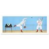 Image 1 : Paula McArdle "Batting Practice" Limited Edition Serigraph on Paper