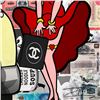 Image 2 : Jozza "Betty's new Friends" Original Mixed Media on Canvas