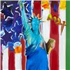 Image 2 : Peter Max "United we Stand" Original Mixed Media on Paper