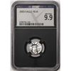 Image 1 : 2003 $10 Platinum American Eagle Coin NGCX Mint State 9.9