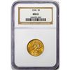Image 1 : 1904 $5 Liberty Head Half Eagle Gold Coin NGC MS61