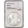 Image 1 : 2002 $1 American Silver Eagle Coin NGC MS70