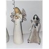 Image 3 : Lot of 4 Angels - Willow Tree, Artstone Carson, Foundations by Enesco