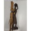 Image 4 : Set of 2 Tall Thin Wooden African Statues