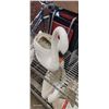 Image 3 : Lot of 4 Large Blow Mold Swan Planters