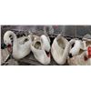 Image 4 : Lot of 4 Large Blow Mold Swan Planters