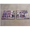 Image 1 : Two Wooden Pictures Of Paris 10"L 8"W *Measurement Is Approximate*