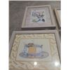 Image 2 : Four Pastel Framed Pictures 11.5"L 9.5"W *Measurement Is Approximate*
