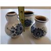 Image 2 : Three Delft Blue Handpainted Vase