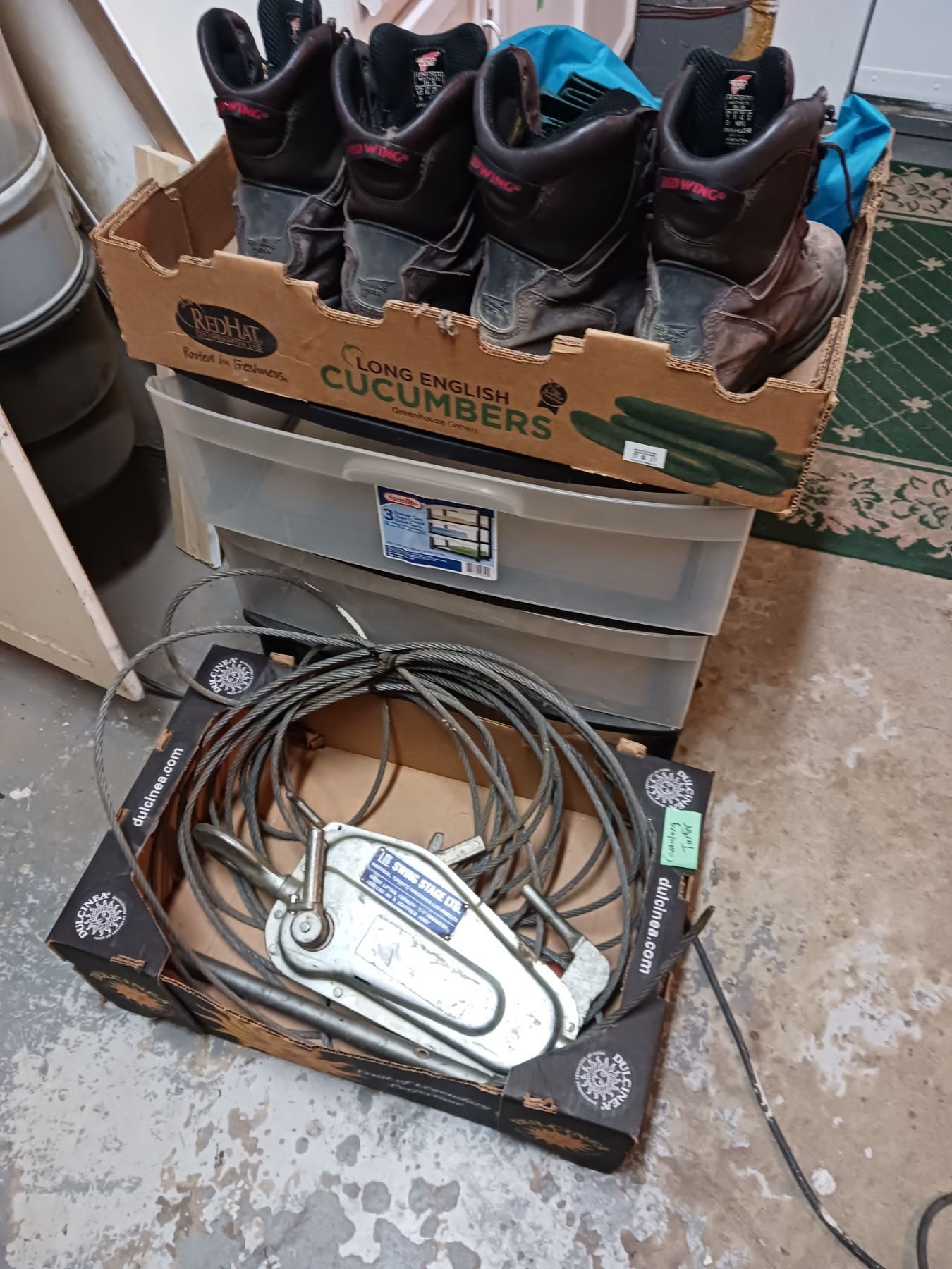 Swing Stage Come Along Turfer Traction & Lot Of Work Items